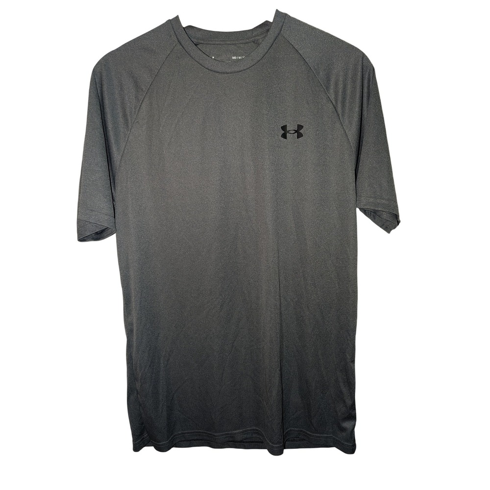 Under Armour Mens Loose Fit Performance T-Shirt Gray Heather Short Sleeve Medium